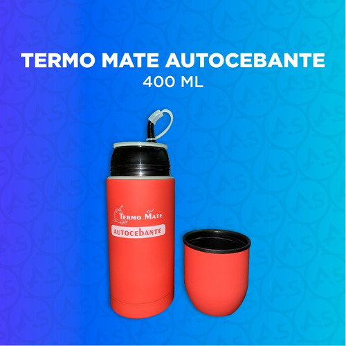 Imagen 3 de 10 de Termo Matero Autocebante Mate Chico Acero Inoxidable 400ml