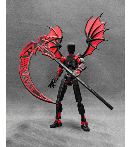 Figura De Acción Robot T13 Lucky 13 14 Cm Rojo