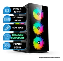 Comprar Pc Gamer I5 12400f 16gb Ddr4 Ssd 480gb Rtx 3050 8gb Gddr6