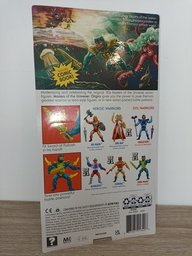 Masters Of The Universe Origins Mer-man Card Americano (Usado)