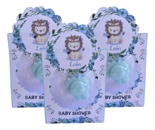 Souvenirs Baby Shower Leon  X 50 Personalizado 