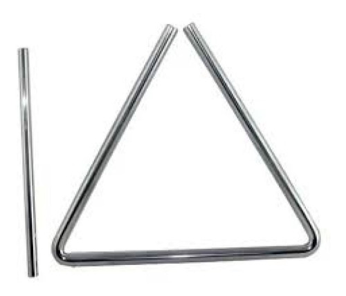 Imagen 1 de 1 de Triangulo 3 Tonos 16cm Con Golpeador Aluminio
