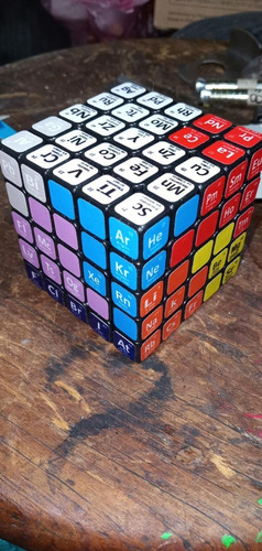 Cubo Rubik Stickers 5x5 Tabla Periodica Todos Los Elementos