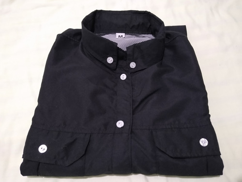 Camisa Manga Corta Talla M Color Negro Tipo Columbia 