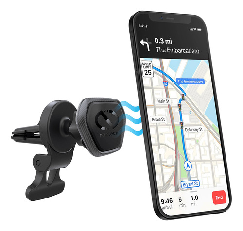 Soporte De Auto Para Celular Naztech Magbuddy Elite Clip 360