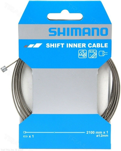 Imagen 1 de 4 de Cable De Cambio Bicicleta Shimano Mtb Ruta 2100x1, 2 Blister