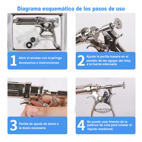 Jeringa Automática 30 Ml Cerd Bovino Ovino Ganado Veterinari