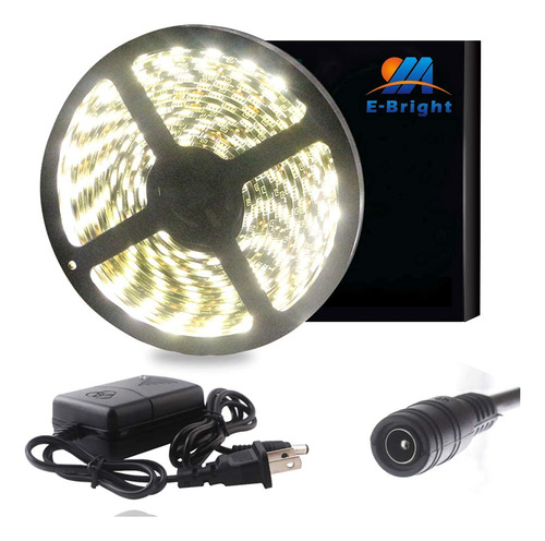 Everbright 5m 5050 300smd - Tira De Luz Led, Blanco Warm