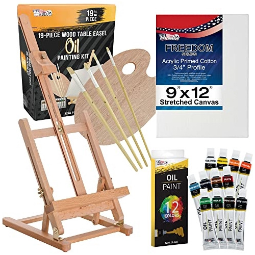 U.s. Art Supply - Juego De Pintura Al Óleo De 19 Piezas Con