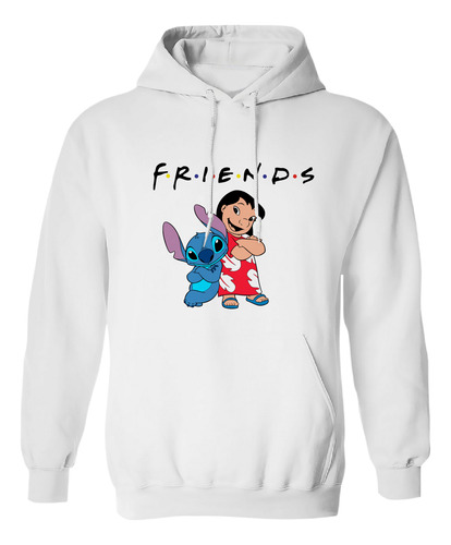Sudadera Con Gorro Friends Forever Lilo Y Stitch
