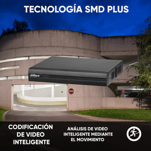 Rmt500 Dahua Dvr Xvr1b16i 16 Canales Resolución 1080p Lite 2 (Reacondicionado)