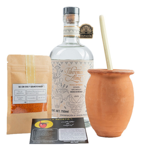 Kit Mezcal Liberemos + Cantarito + Sal Gusano | 750 Ml