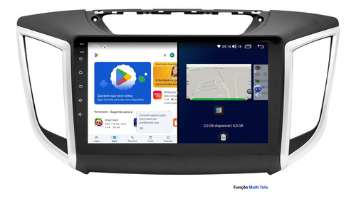 Multimidia Hyundai Creta Android 14 4gb Octacore 9p Voz 4g