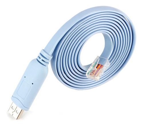 Alc-tel Lun-ent Om-i Serie Cable Consola Conmutador Usb Azul