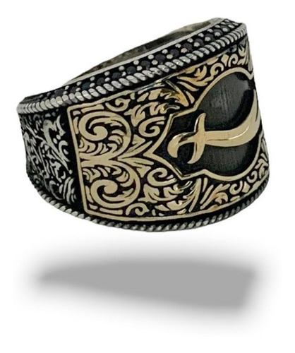 Anillo De Plata925, Turco, Espada Ottomano Para Hombre