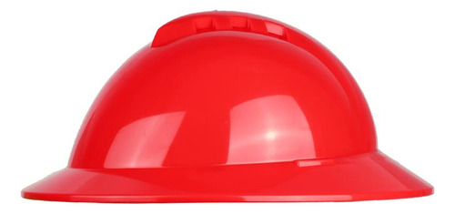 Casco Forestal Seguridad Minero Con Arnés Libus Rojo