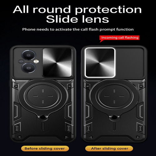 Funda Con Soporte Magnético Para Oppo Reno 7 Lite