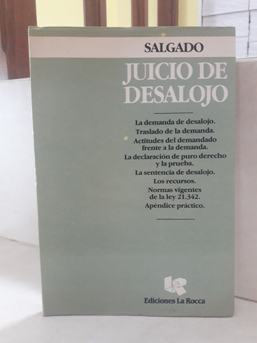 Derecho. Juicio De Desalojo (s). Alí Joaquín Salgado