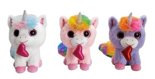 Peluche Apego Soft Almohada Unicornio Suave 24cm Unidad.