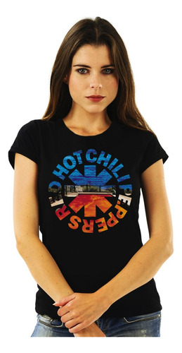 Polera Mujer Red Hot Chili Peppers Californication Logo Rock