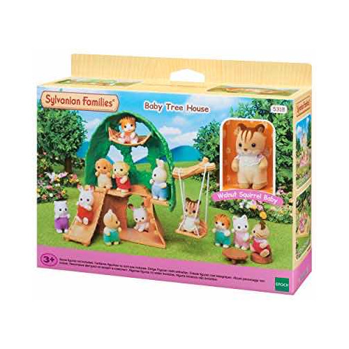 Set Sylvanian Families Ardilla Bebé Casa Del Árbol