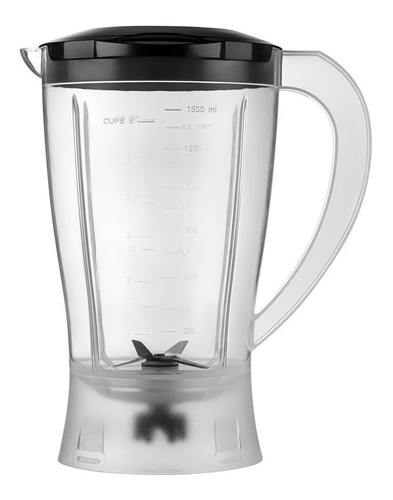 Imagem 3 de 6 de Liquidificador Mondial Easy Power L-550 1.5 L preto com jarra de polipropileno 127V