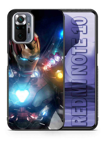 Funda Xiaomi Redmi Note 10 Iron Man Guante Tpu Uso Rudo