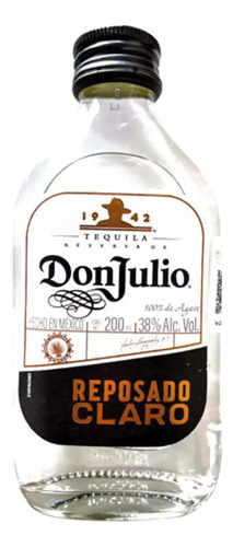 Tequila Cristalino Reposado 100% Don Julio Claro 200ml