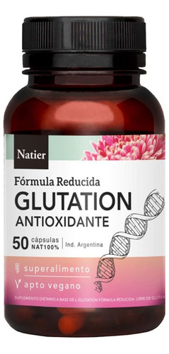 Glutation Natier Super Antioxidante 50caps S/tacc Vegano Dw