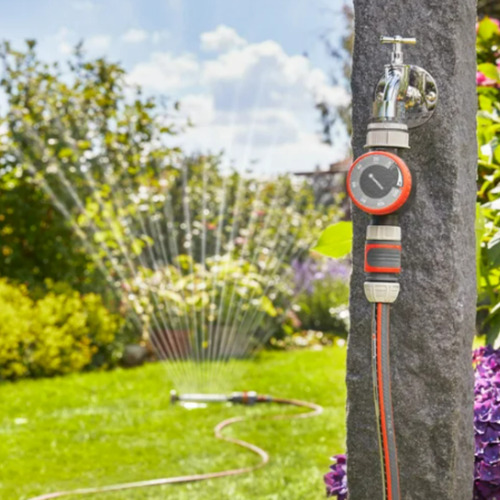 Temporizador Programador Manual De Riego Timer Gardena 1169 Gris Oscuro
