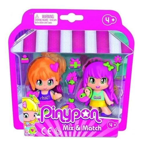 Imagen 1 de 5 de Pinypon Amigas De Shopping Set Figuras Accesorios 15605 Edu