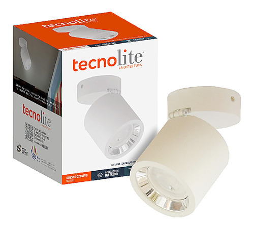 Lampara Decorativa 6w Tecnolite Alnasi I Base Gx5.3 Blanco