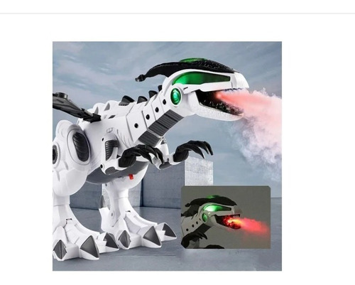Dino Fire Xl Dinosaurio Robot Lanza Vapor, Con Luz Y Sonido