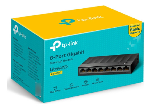 Switch Tp-link Tl-sg1008d 8 Puertos Gigabit 10/100/1000mbps 