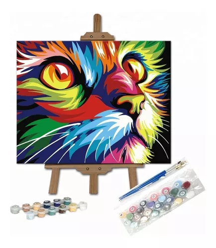 Pintar por números - Dibujo de gatos - Pinta un cuadro