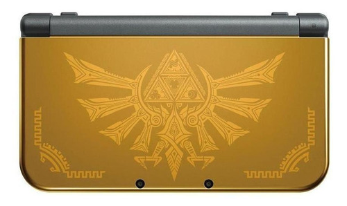 Nintendo New 3DS XL Hyrule Edition cor  dourado e preto