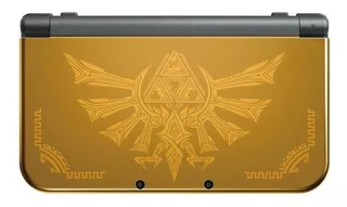 Nintendo New 3DS XL Hyrule Edition cor dourado e preto