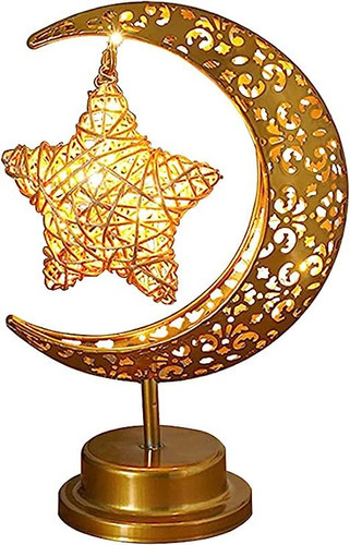 Lámpara Led De Hierro Ramadán En Forma De Media Luna Color de la estructura A