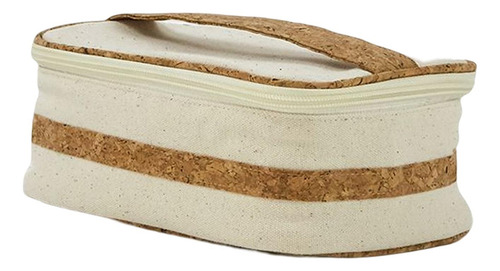 Bolsa De Maquillaje De Lona De Uso MĂșltiple Con Accesorios