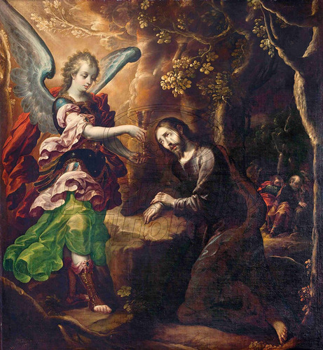 Lienzo Canvas Arte Sacro México Oración En Huerto 87x80