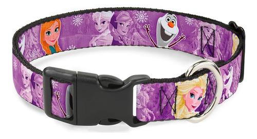 Collar De Clip De Plástico Con Hebilla - Morados Helados - 1
