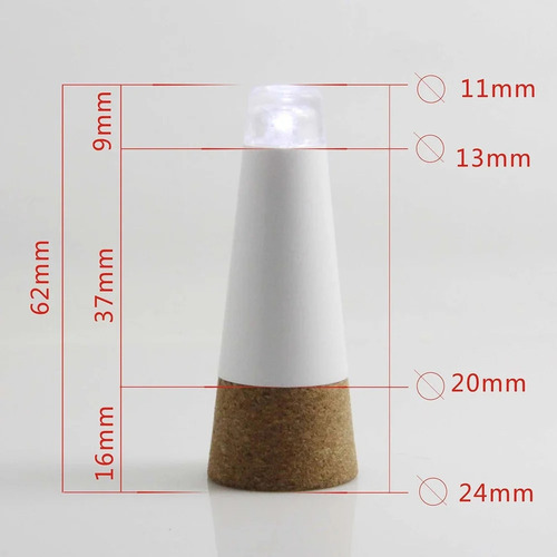 Ff Luces Led Recargables Para Botellas De Hadas, Mini