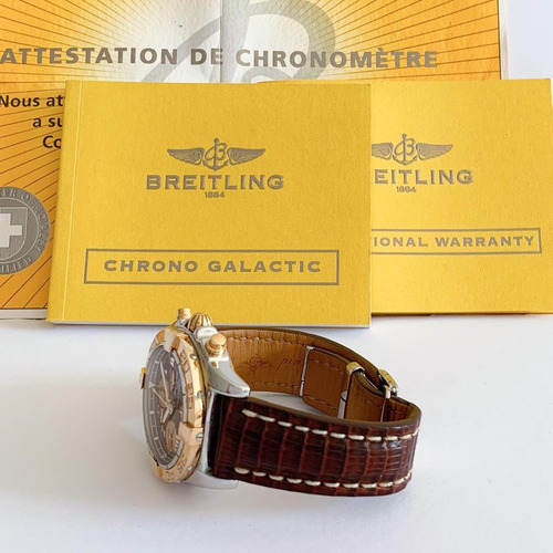 Breitling Chronomat Cockpit Ouro Rosé & Aço 39mm Completo