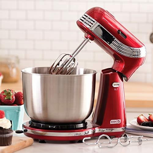 Batidora De Pie Con 6 Velocidades Capacidad 3 Qt Color Rojo Rojo