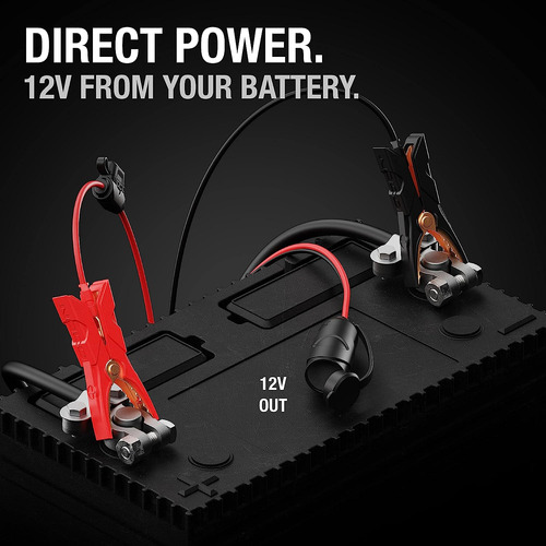 Adaptador De Enchufe De 12 V Con Abrazadera Para Batería