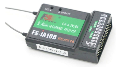 Receptor Flysky Fs_ia10b, Salida De 2,4 G/10 Canales Ppm Com