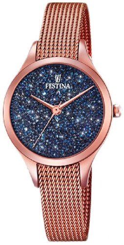 Reloj Rosé De Mujer Festina Con Swarovski Mod. F20338/3