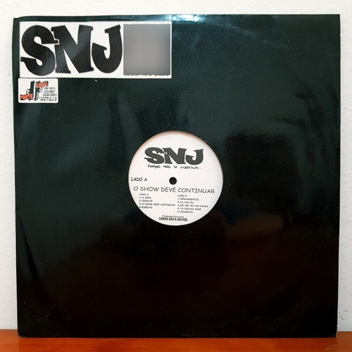 Lp Vinil Snj O Show Deve Continuar Original Ler Descricao (Usado)