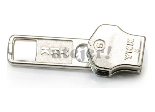 Imagen 9 de 10 de Deslizadores Ykk Para Cadena 5 Aluminio Automatico 12 Unid