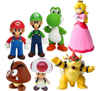 Kit- Mario +luigi +yoshi +goomba +toady + Princesa E Bowser